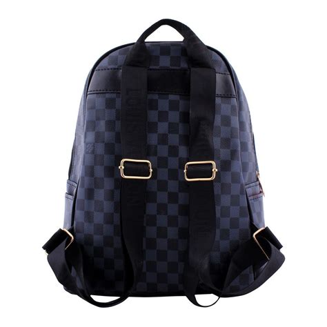 louis vuitton black checkered backpack|lv small backpack.